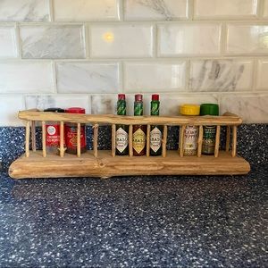 Homemade Wooden Spice Rack